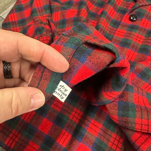 Vintage Pendleton Wool Button Down Plaid Shirt Unlined Coat Size M - Picture 7 of 11